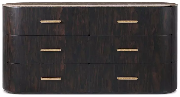 Judith Leiber Couture Bourbon 6 Drawer Encore Quartz Top Dresser
