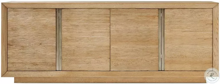 Essence Blonde And Brushed Pewter 90" Media Cabinet