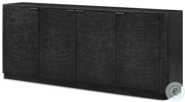 Kesden Silent Black 4 Door Sideboard