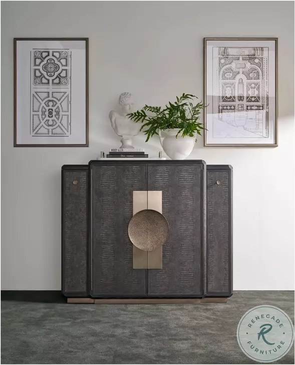 Spencer ST. James Onyx 2 Door Bar Cabinet