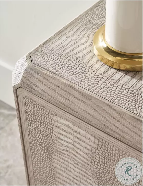 Spencer ST. James Argento And Deep Brown 4 Doors Credenza