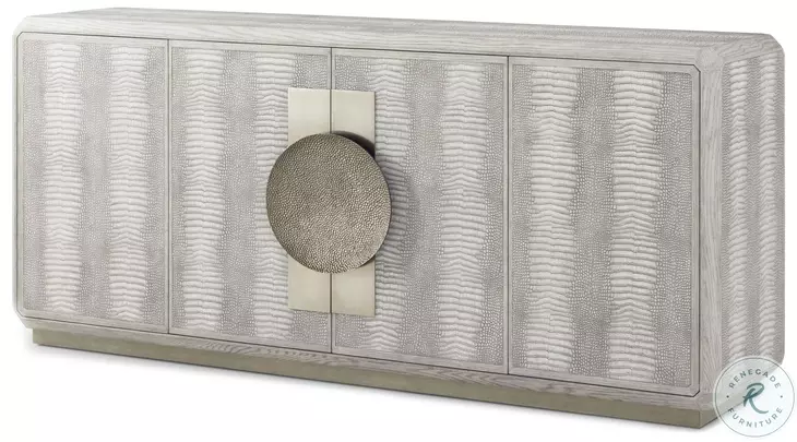 Spencer ST. James Argento And Deep Brown 4 Doors Credenza