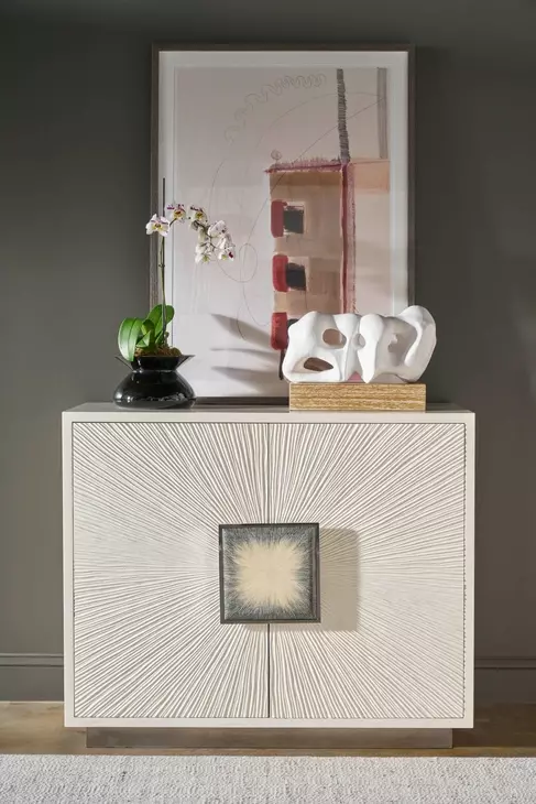 Panos Cream and Blue 2 Door Sideboard