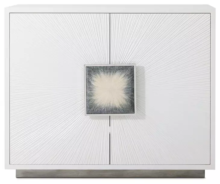 Panos Cream and Blue 2 Door Sideboard