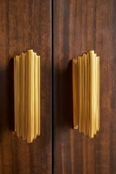 Spencer Green Park Fumed and Gold 4 Door Lane Sideboard