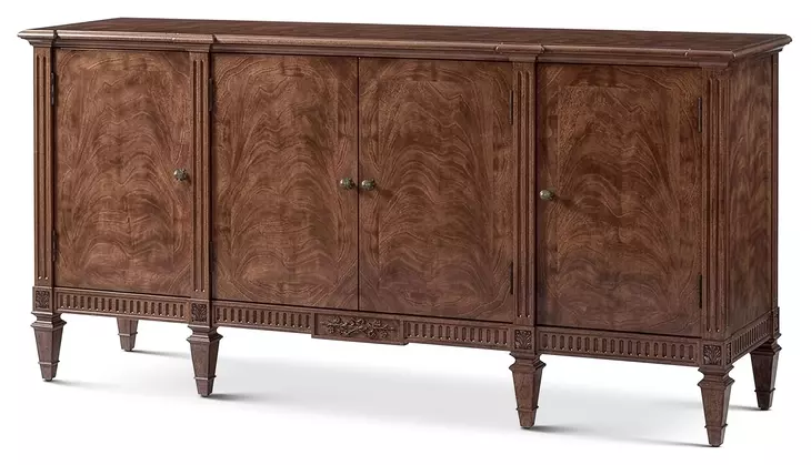 Provence Chateau Brown 4 Door Cassis Sideboard From Theodore