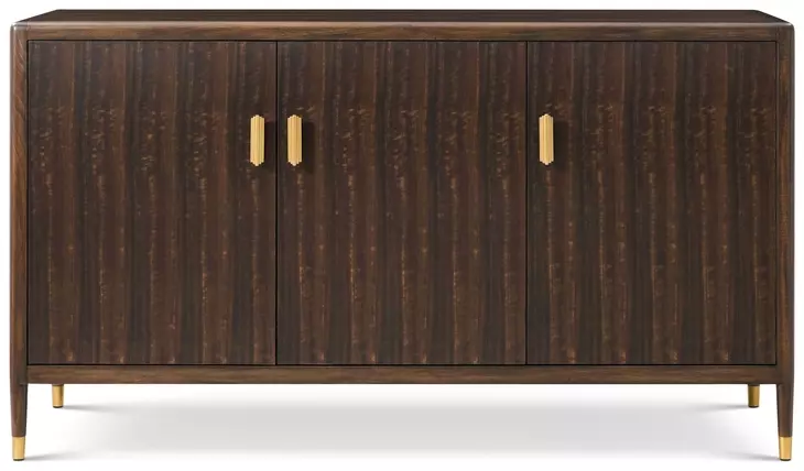 Spencer Green Park Fumed and Gold 3 Door Clarges Sideboard