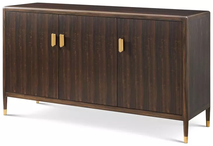 Spencer Green Park Fumed and Gold 3 Door Clarges Sideboard
