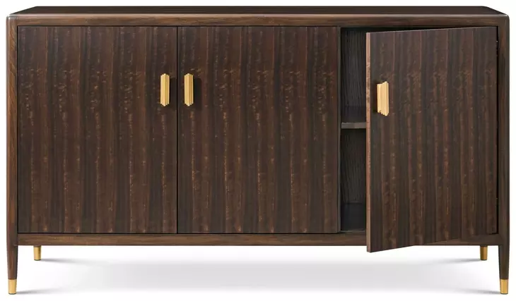 Spencer Green Park Fumed and Gallery Gold 128" Rectangular Hyde Park Extendable Dining Room Set