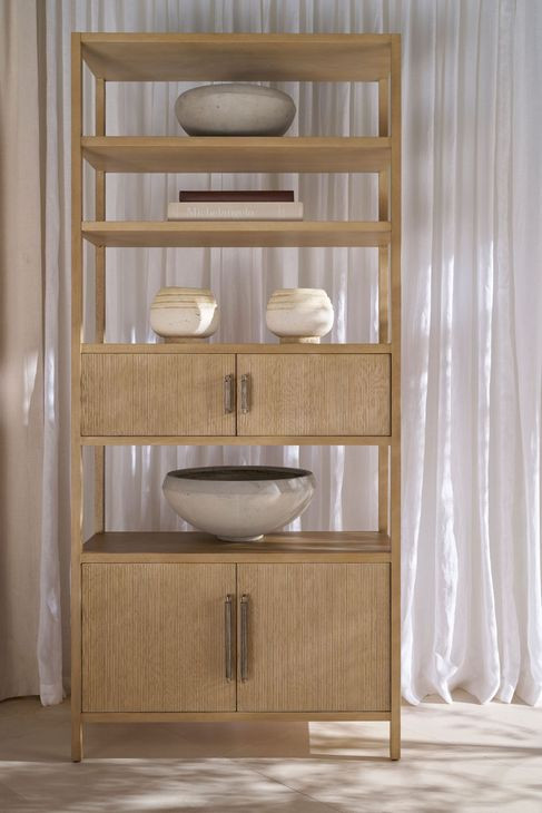 Balboa Coastal Gray Bookcase