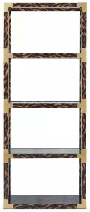 Arakan Calico and Gold Etagere