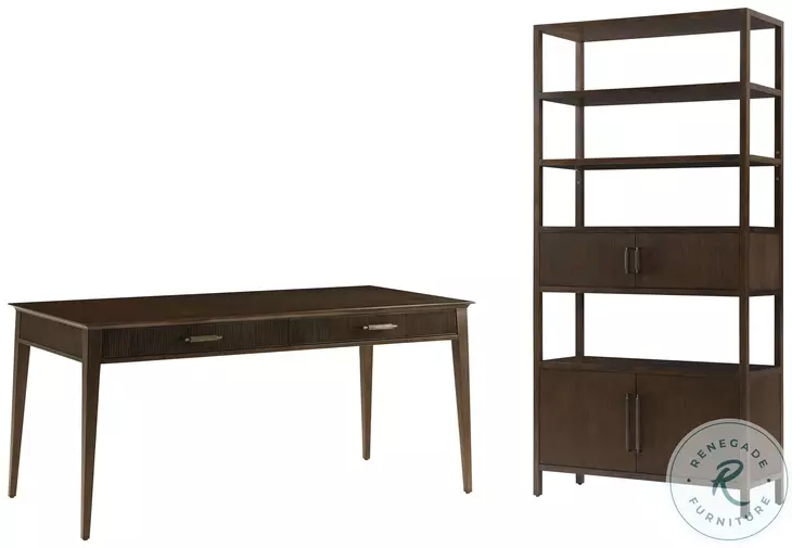 Lido Bistre 55" Drawer Home Office Set