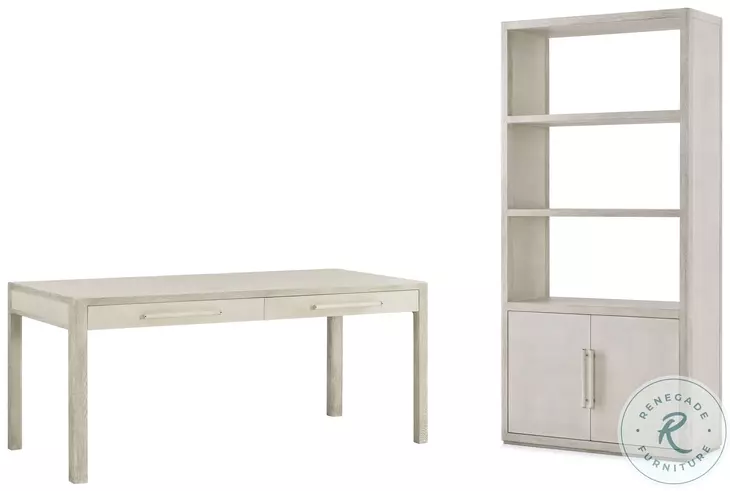 Maxwell Cashmere And Dove 60" Drawer Home Office Set