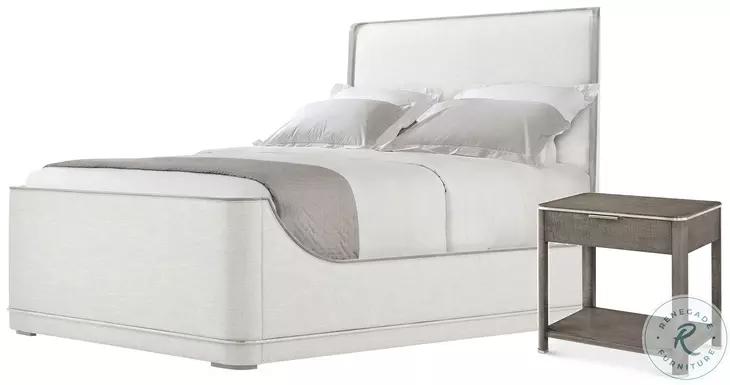 Hudson Pebble Grey Upholstered Panel Bedroom Set
