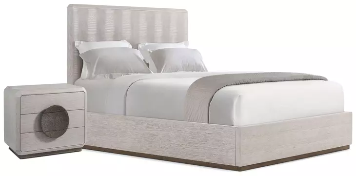 Spencer ST James Argento and Deep Brown Panel Bedroom Set