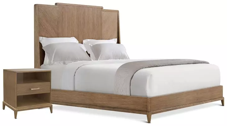 Coastal Tobacco Poinciana Panel Bedroom Set