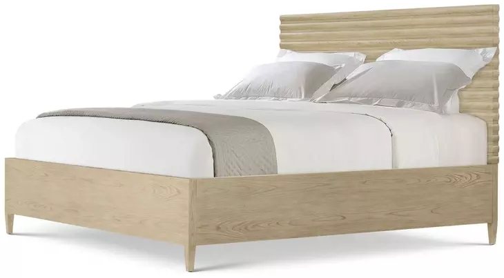 Balboa Coastal Gray King Panel Bed