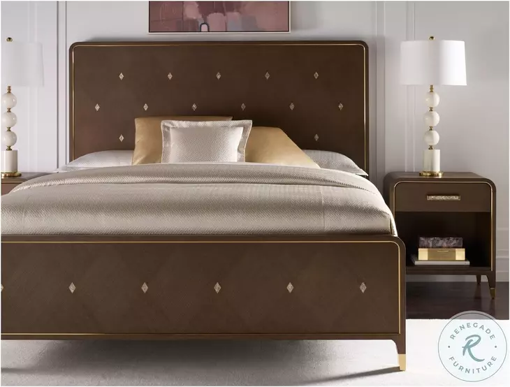 Judith Leiber Mink King Panel Bed