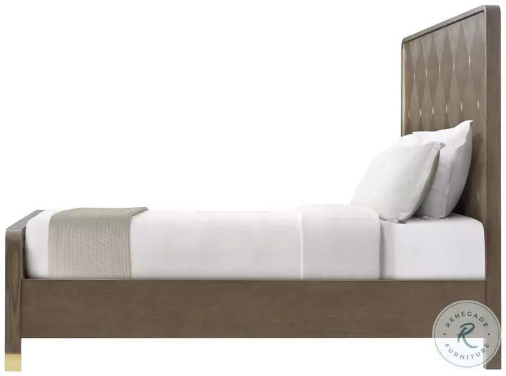 Judith Leiber Mink King Panel Bed