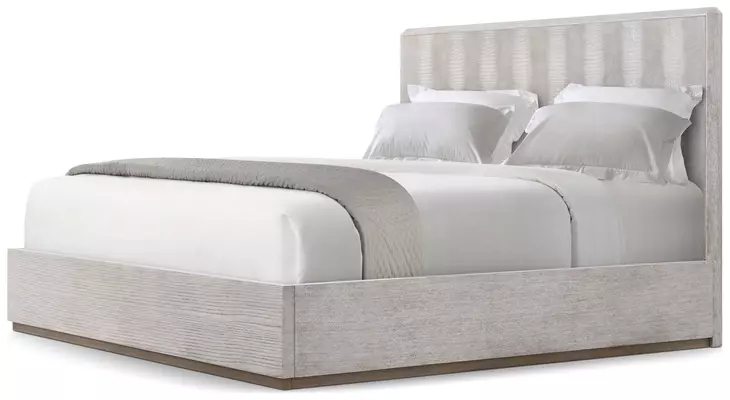 Spencer ST James Argento and Deep Brown King Panel Bed