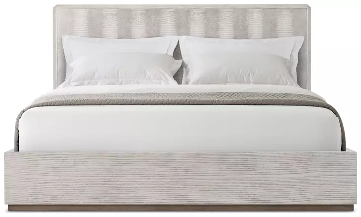Spencer ST James Argento and Deep Brown King Panel Bed