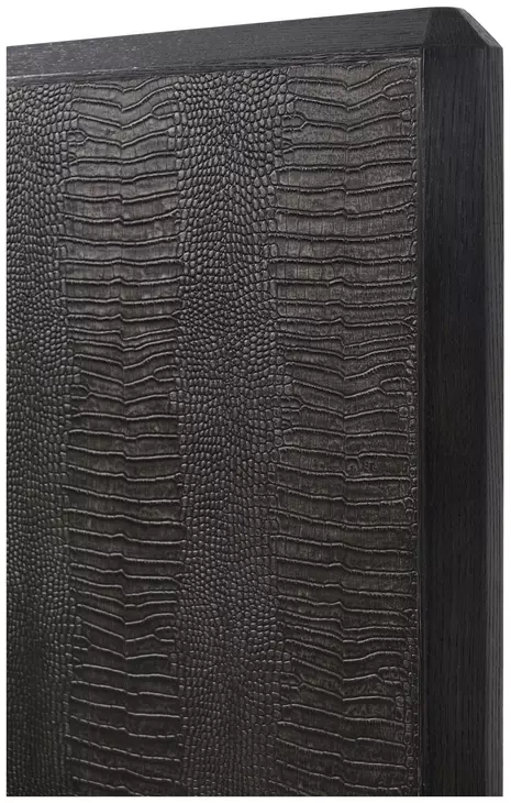 Spencer ST James Onyx and Deep Brown King Panel Bed