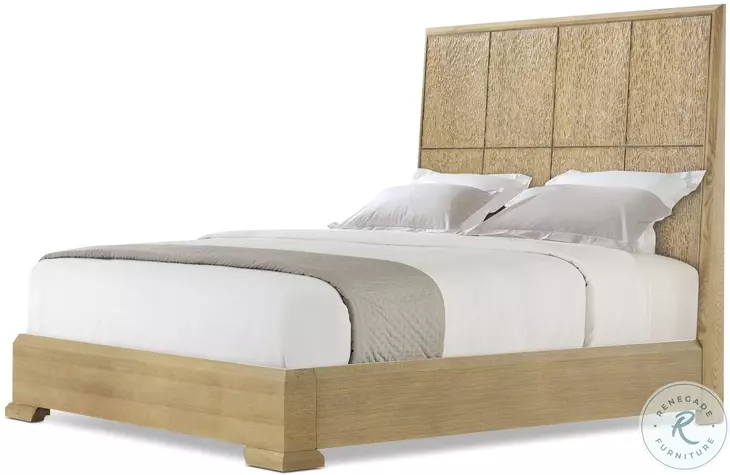 Essence Blonde California King Low Profile Panel Bed