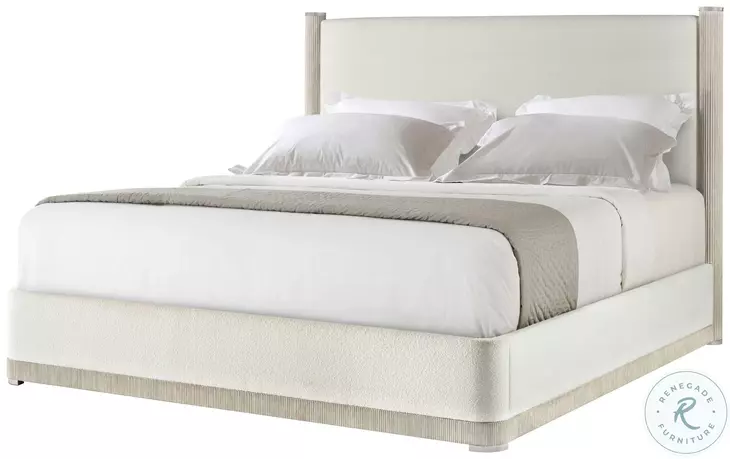 Horizon SPE Grey Upholstered California King Low Profile Panel Bed