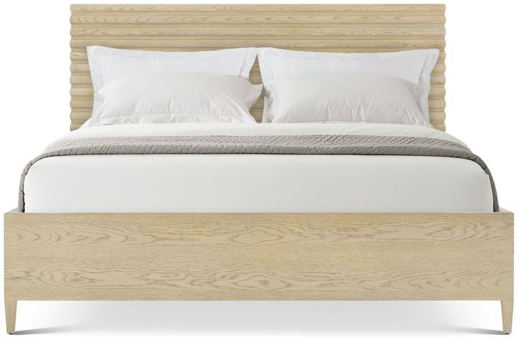 Balboa Coastal Gray California King Panel Bed