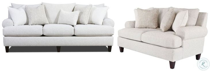 Hogan Cotton Round Arms Living Room Set