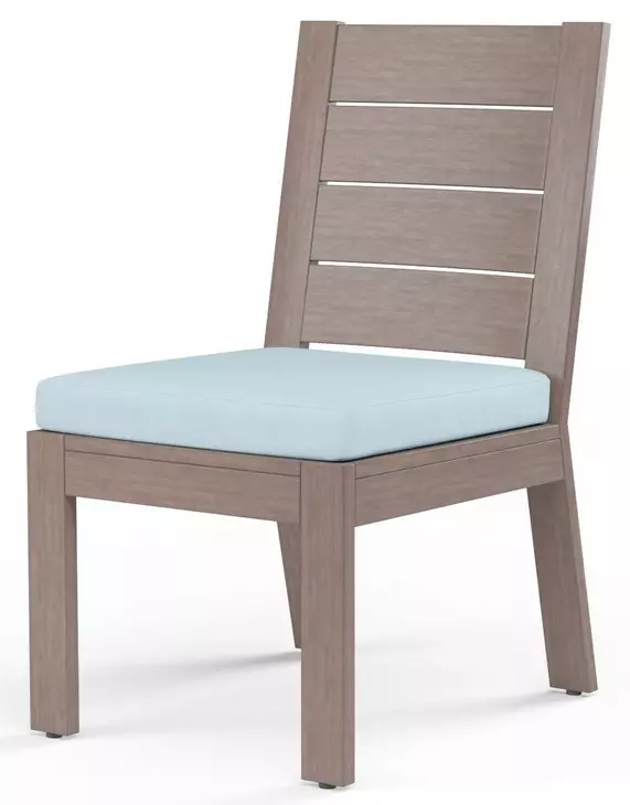 Laguna Canvas Skyline Upholstered Outdoor Armless Dining Chair