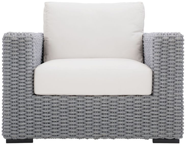 Capri White Performance Fabric Outdoor Lounge Chair