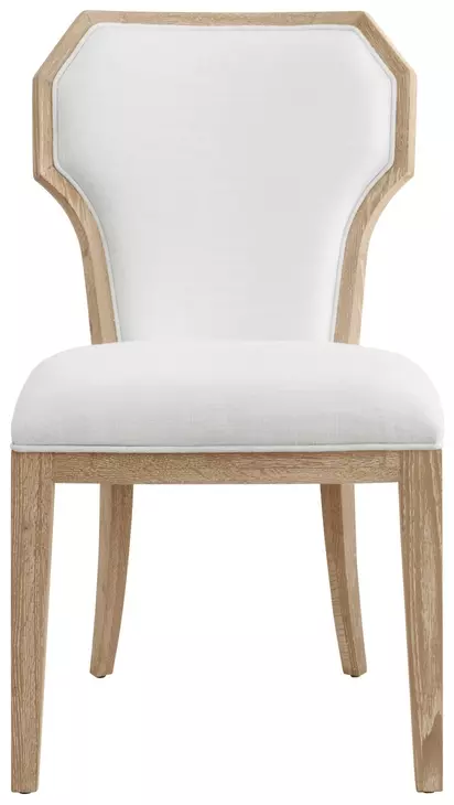 Tally White Performance Fabric Dining Chair