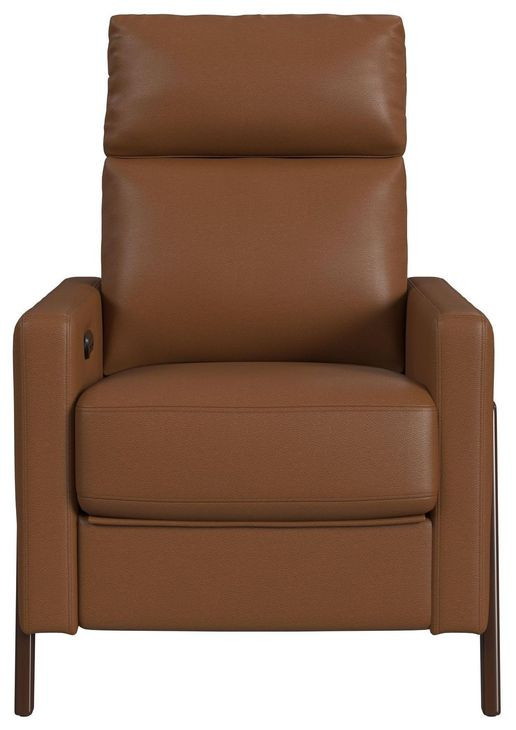 Continental Tan Power Recliner with USB Charging