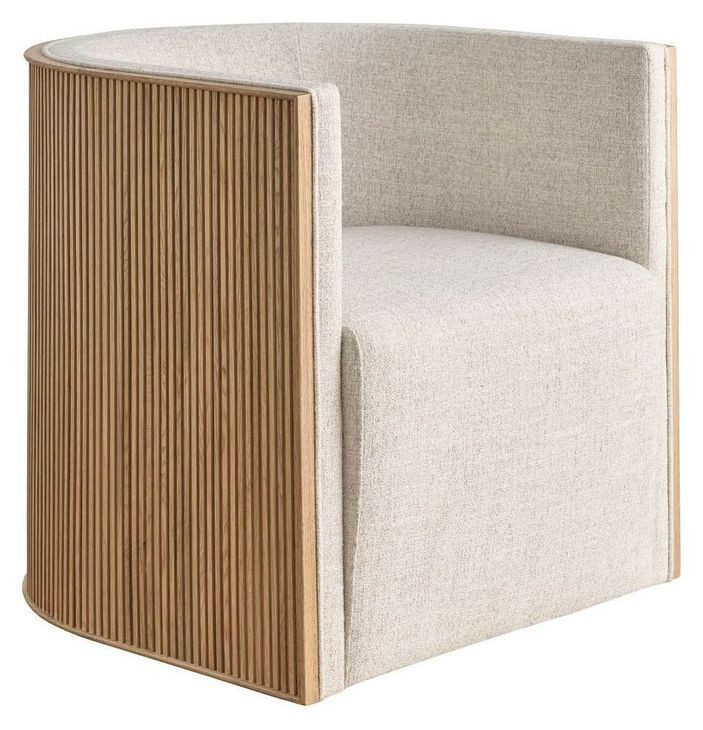 Vail Monique Linen and Skylark Upholstered Swivel Chair