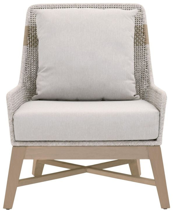 Tapestry Pumice Performance Fabric Upholstered Outdoor Club Chair