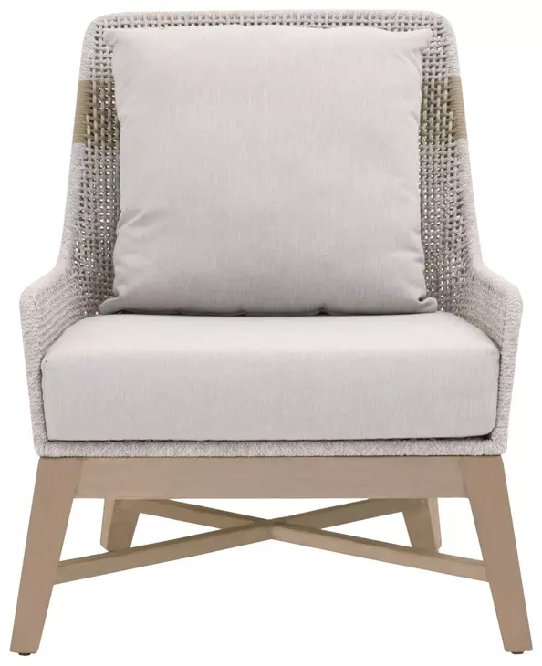 Tapestry Pumice Performance Fabric Upholstered Outdoor Club Chair