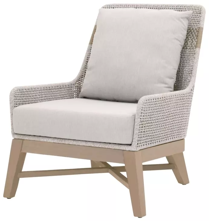 Tapestry Pumice Performance Fabric Upholstered Outdoor Club Chair