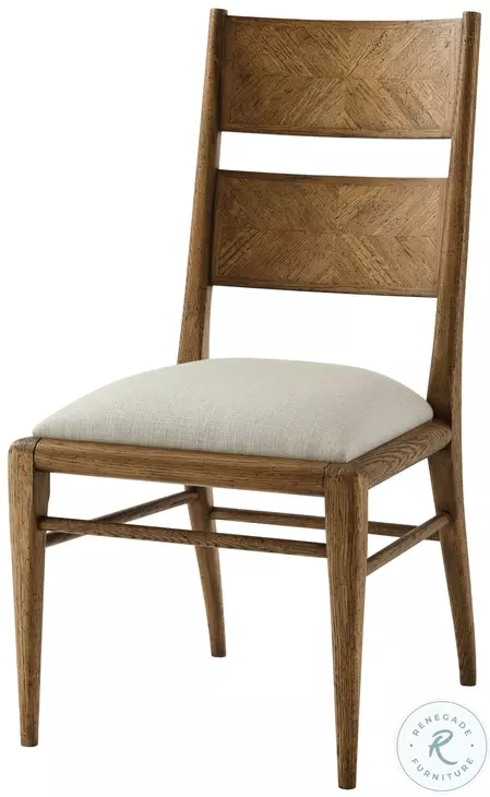 Nova Dawn And Draper Performance Fabric Ladder Back Dining Side Chair