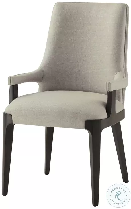 Dayton Draper Performance Fabric Dining Arm Chair