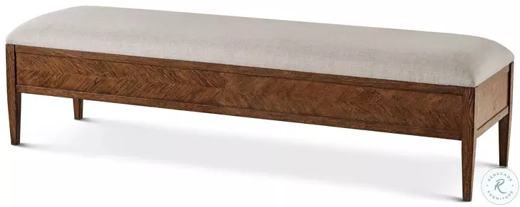 Nova Dusk And Draper Performance Fabric 62" Rectangular Bench