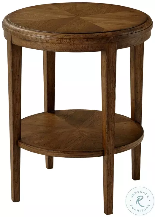 Nova Dusk 2 Tiered 18" Round Side Table