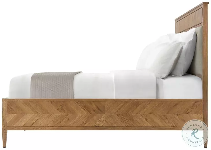 Nova Dawn And Draper Performance Fabric Queen Upholstered Panel Bed