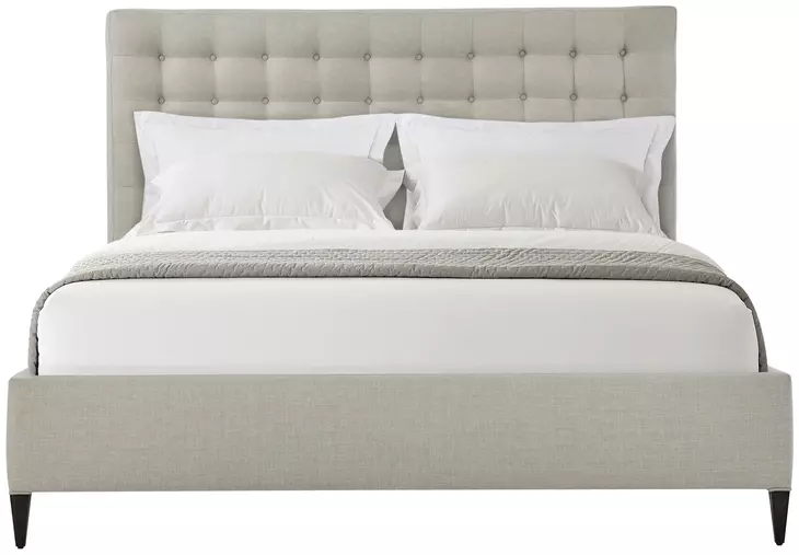 TA Studio Rowan and Gray Performance Fabric California King Upholstered Panel Bed