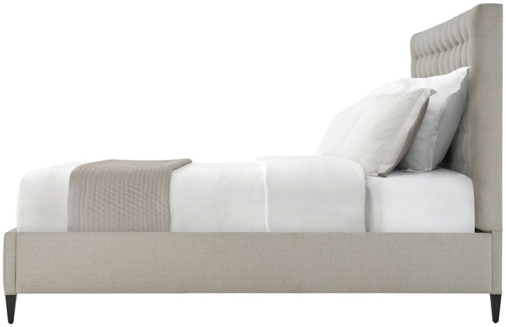 TA Studio Rowan and Gray Performance Fabric California King Upholstered Panel Bed
