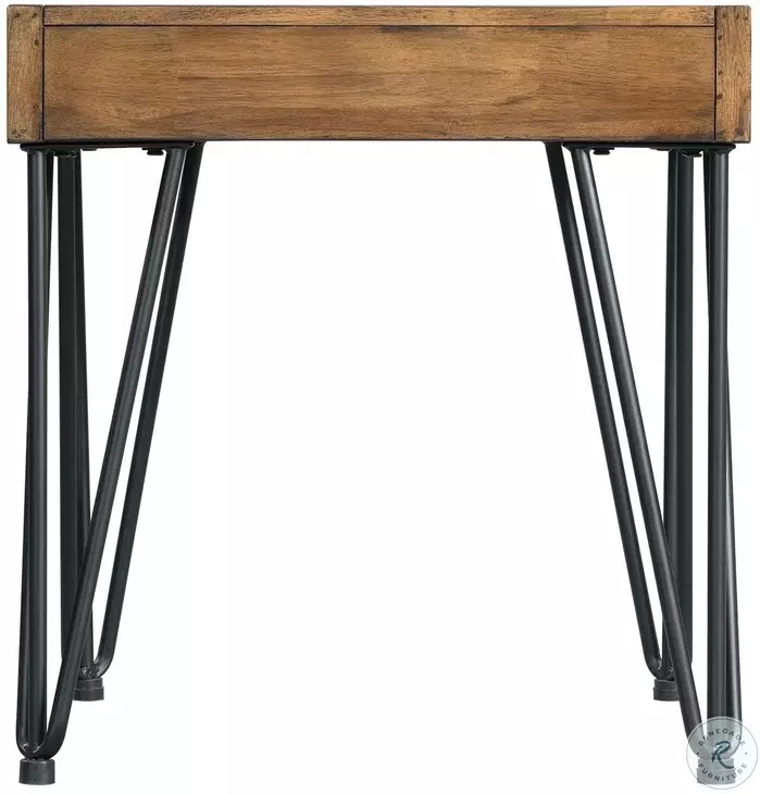 Tanner Light Walnut And Black Occasional Table Set