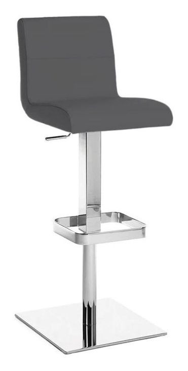 Stella Gray Swivel Adjustable Bar Stool