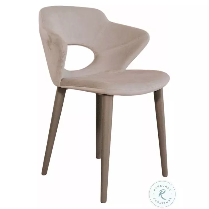 Marilyn Light Gray Velvet Arm Chair Set Of 2