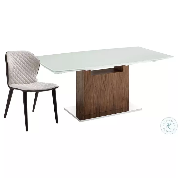 Olivia Taupe and Brown Dining Chair Set Of 2