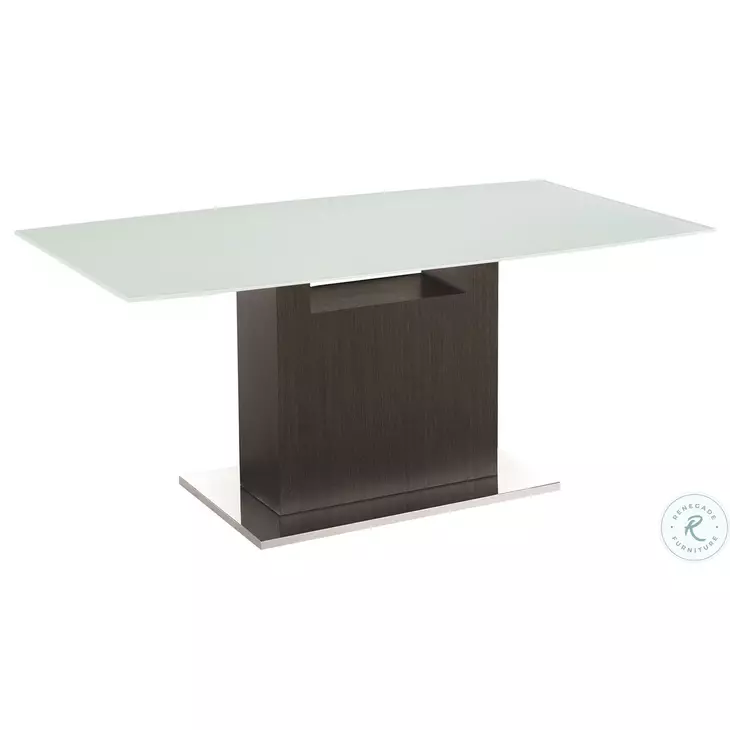 Olivia White And Dark Grey Oak Dining Table